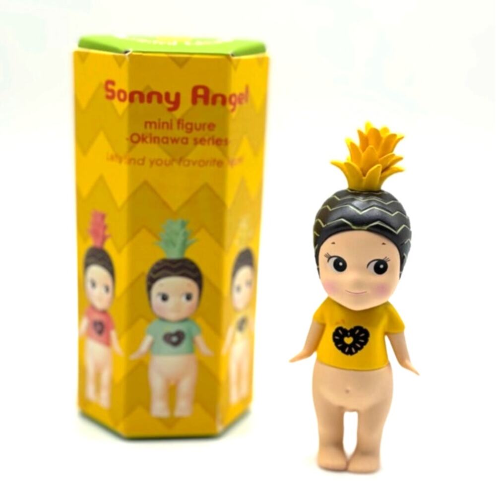 New Unbranded Mini Kewpie/Angel Figure in Pineapple Costume, Open Blind Box